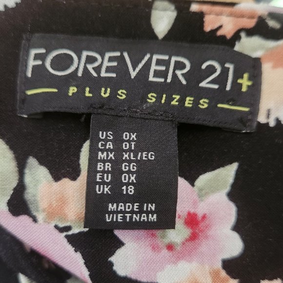 Forever 21 Plus Size Floral Maxi Dress Size 0X - Picture 6 of 6